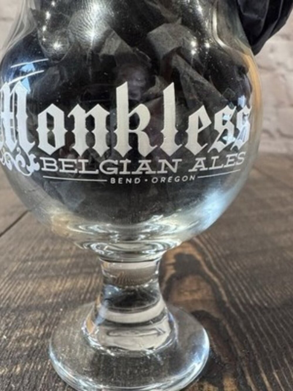 Monkless Belgian Ales - Brewing Brewery Beer - Snifter Glass - Taster - Picture 2 of 7